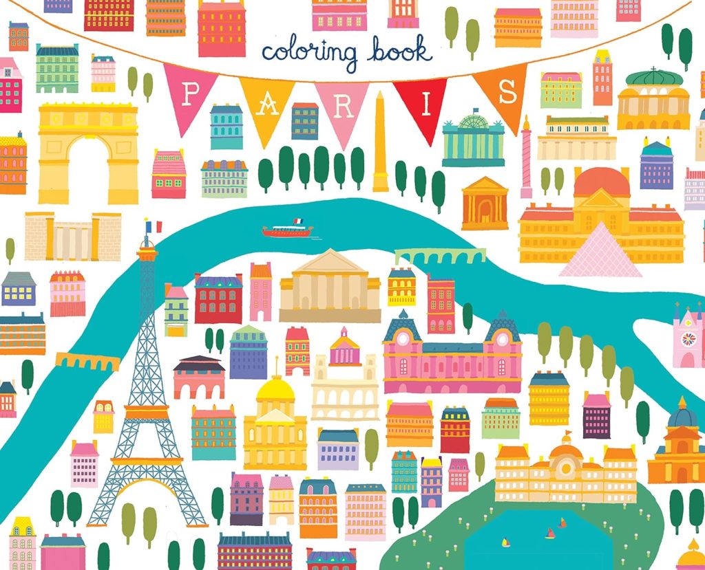 Come with me to Paris coloring book