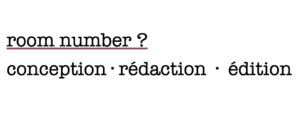 Éditions Room Number